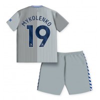 Camisa de time de futebol Everton Vitaliy Mykolenko #19 Replicas 3º Equipamento Infantil 2023-24 Manga Curta (+ Calças curtas)